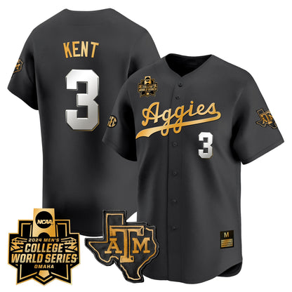 Texas A&M Aggies 2024 College World Series Vapor Premier Limited Jersey - All Stitched