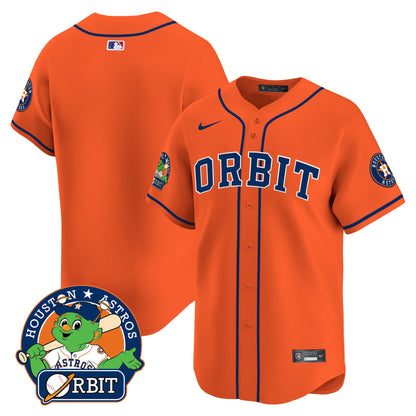 Astros Orbit Patch Vapor Premier Limited Jersey - All Stitched