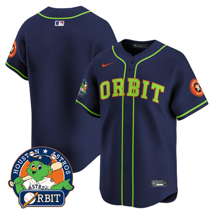 Astros Orbit Patch Vapor Premier Limited Jersey - All Stitched