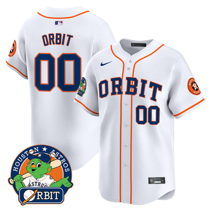 Astros Orbit Patch Vapor Premier Limited Jersey - All Stitched