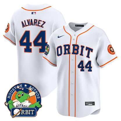 Astros Orbit Patch Vapor Premier Limited Jersey - All Stitched