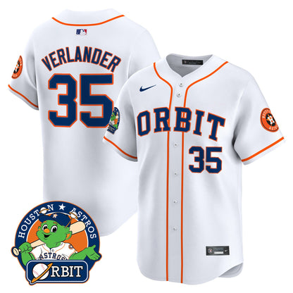 Astros Orbit Patch Vapor Premier Limited Jersey - All Stitched