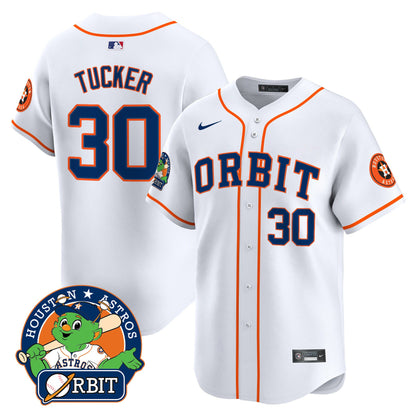 Astros Orbit Patch Vapor Premier Limited Jersey - All Stitched