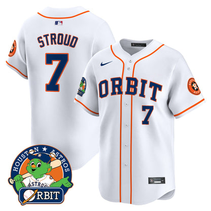 Astros Orbit Patch Vapor Premier Limited Jersey - All Stitched