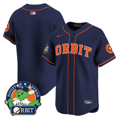 Astros Orbit Patch Vapor Premier Limited Jersey - All Stitched