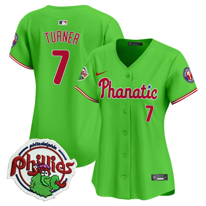 Women's Phillies Phanatic Patch Vapor Premier Limited Jersey - All Stitched