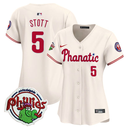 Women's Phillies Phanatic Patch Vapor Premier Limited Jersey - All Stitched