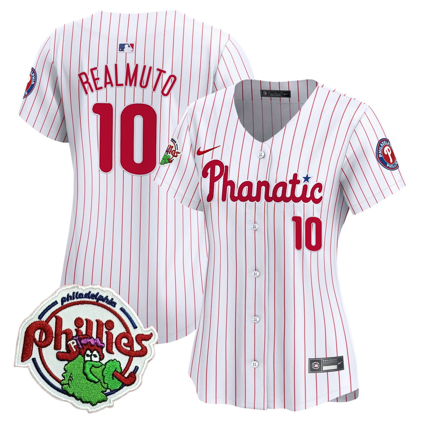 Women's Phillies Phanatic Patch Vapor Premier Limited Jersey - All Stitched