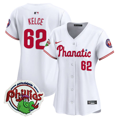 Women's Phillies Phanatic Patch Vapor Premier Limited Jersey - All Stitched