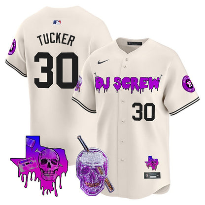 Astros DJ Screw Vapor Premier Limited Jersey - All Stitched