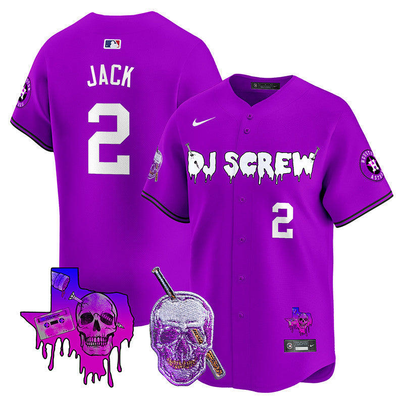 Astros DJ Screw Vapor Premier Limited Jersey - All Stitched