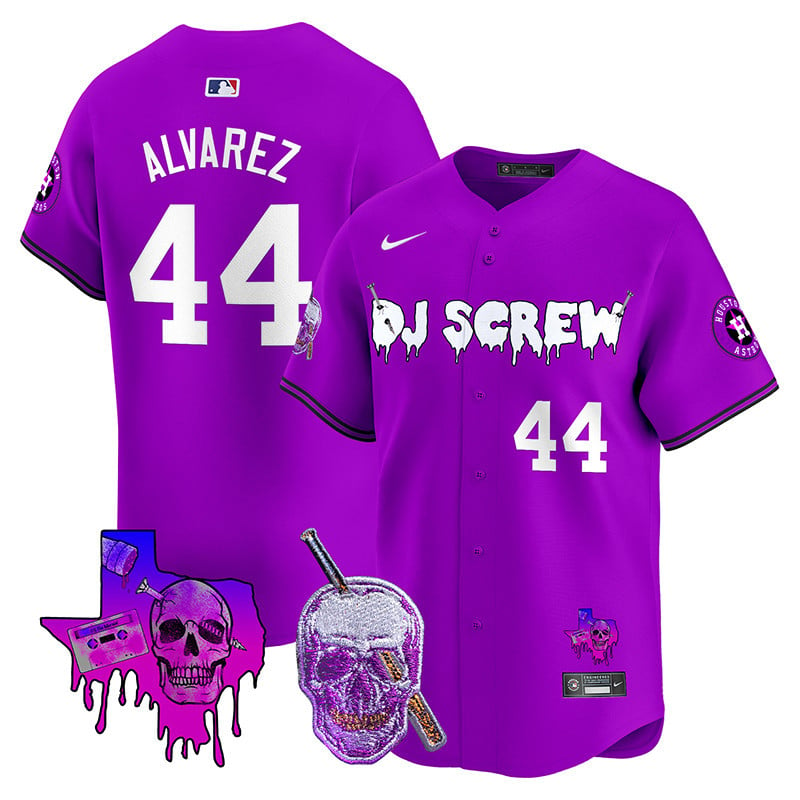 Astros DJ Screw Vapor Premier Limited Jersey - All Stitched