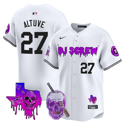 Astros DJ Screw Vapor Premier Limited Jersey - All Stitched