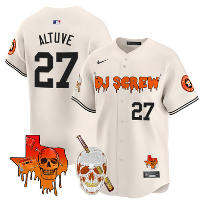 Astros DJ Screw Vapor Premier Limited Jersey V2 - All Stitched