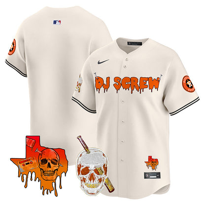 Astros DJ Screw Vapor Premier Limited Jersey V2 - All Stitched