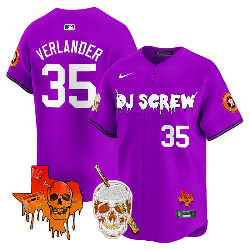 Astros DJ Screw Vapor Premier Limited Jersey V2 - All Stitched