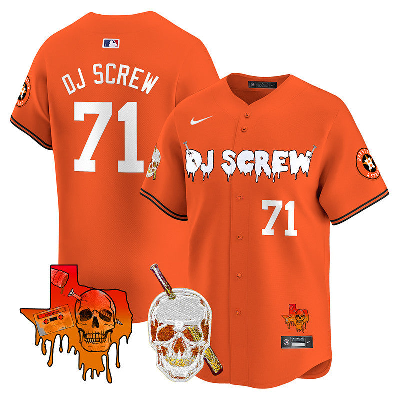 Astros DJ Screw Vapor Premier Limited Jersey V2 - All Stitched