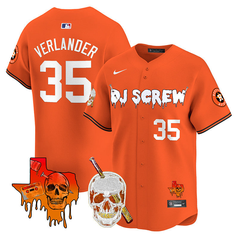 Astros DJ Screw Vapor Premier Limited Jersey V2 - All Stitched