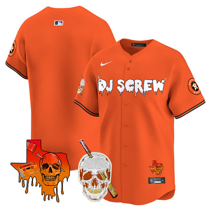 Astros DJ Screw Vapor Premier Limited Jersey V2 - All Stitched