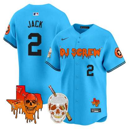 Astros DJ Screw Vapor Premier Limited Jersey V2 - All Stitched