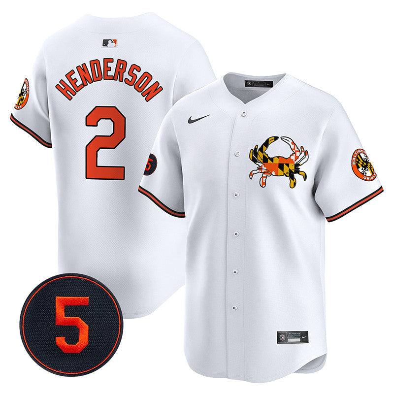 Orioles Robinson Patch Vapor Premier Limited Jersey V3 - All Stitched