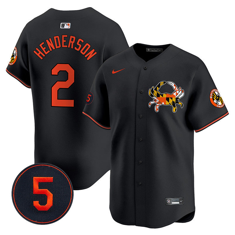 Orioles Robinson Patch Vapor Premier Limited Jersey V3 - All Stitched