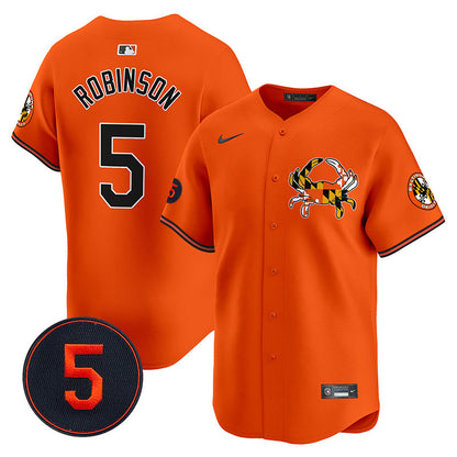 Orioles Robinson Patch Vapor Premier Limited Jersey V3 - All Stitched