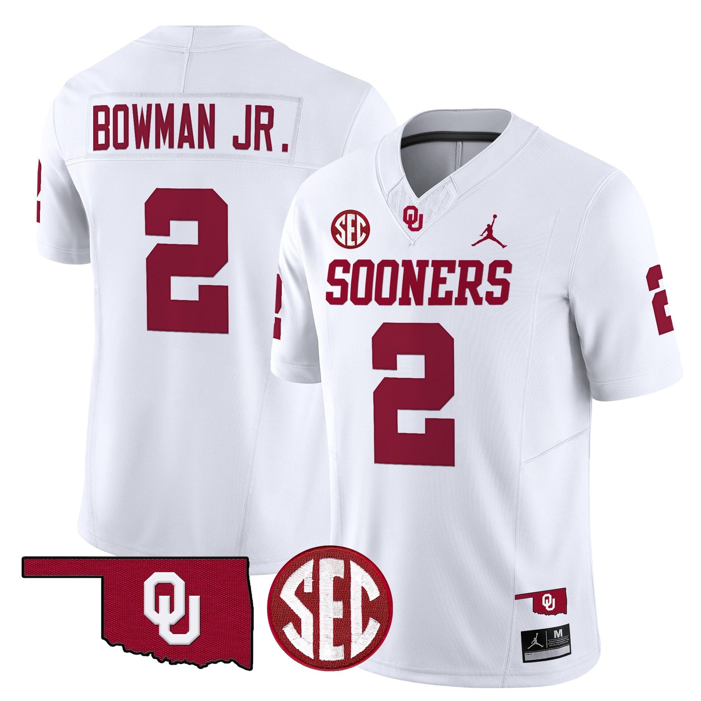 Oklahoma Sooners 2024 Vapor Limited Jersey - SEC Patch - All Stitched