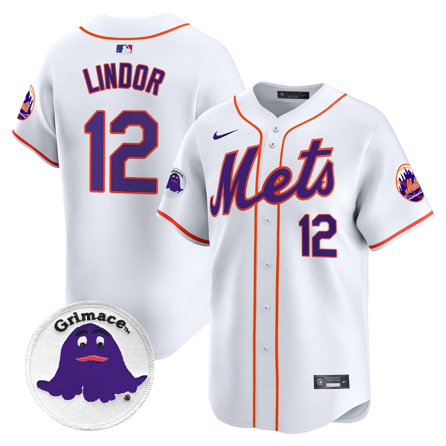 Mets Grimace Vapor Premier Limited Jersey - All Stitched