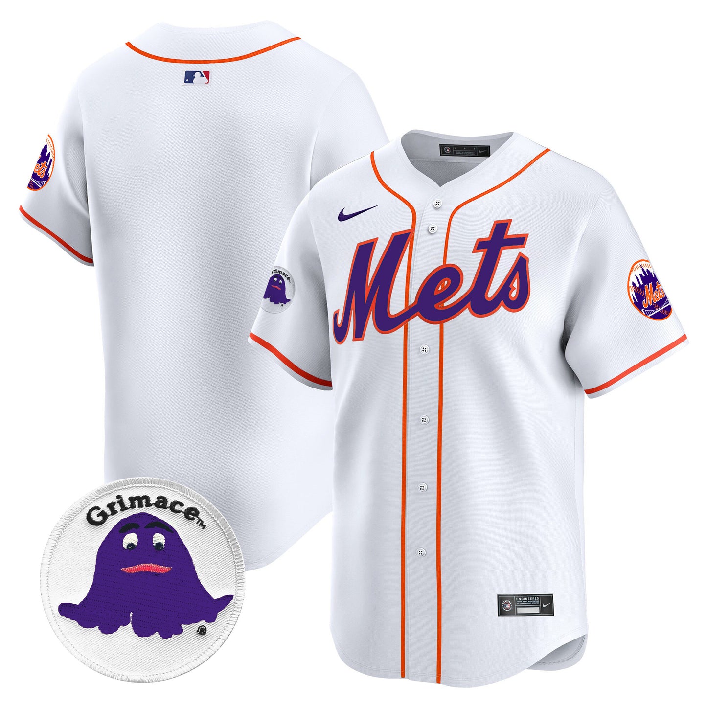 Mets Grimace Vapor Premier Limited Jersey - All Stitched