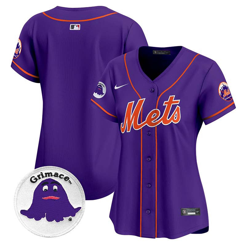 Women's Mets Grimace Vapor Premier Limited Jersey - All Stitched