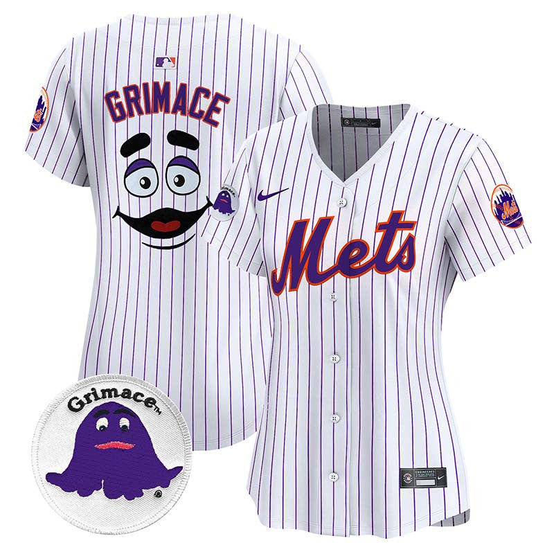 Women's Mets Grimace Vapor Premier Limited Jersey - All Stitched