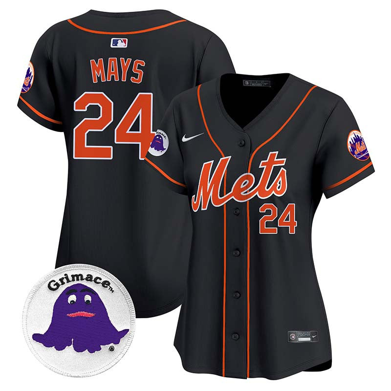 Women's Mets Grimace Vapor Premier Limited Jersey - All Stitched