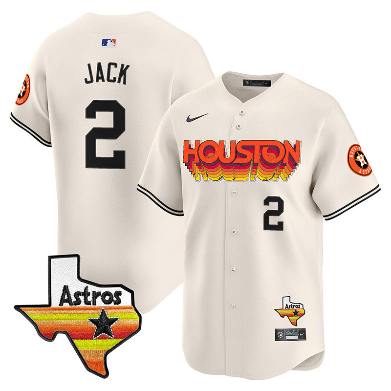 Astros Throwback Style Vapor Premier Limited Jersey - All Stitched