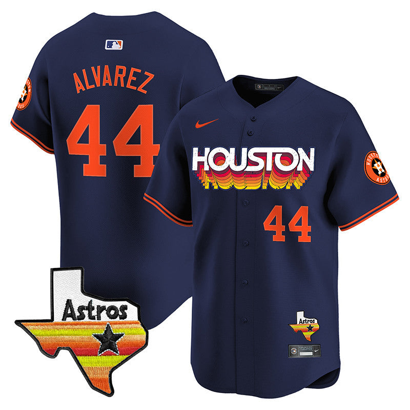 Astros Throwback Style Vapor Premier Limited Jersey - All Stitched