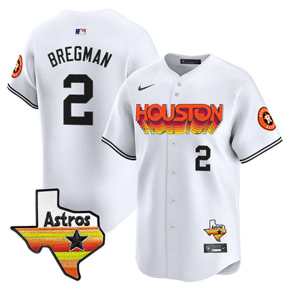 Astros Throwback Style Vapor Premier Limited Jersey - All Stitched