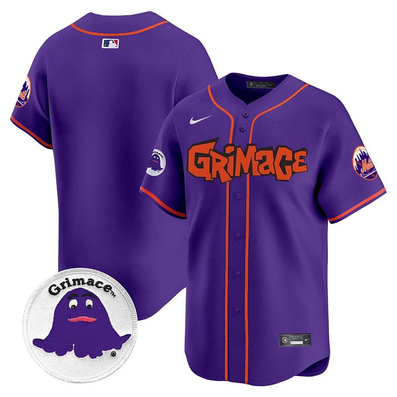 Mets Grimace Vapor Premier Limited Jersey V2 - All Stitched