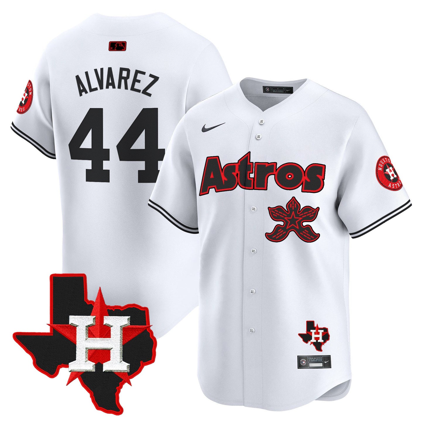 Men's Astros Stranger Things Vapor Premier Limited Jersey - All Stitched