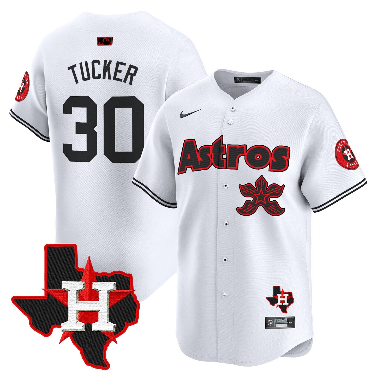 Men's Astros Stranger Things Vapor Premier Limited Jersey - All Stitched