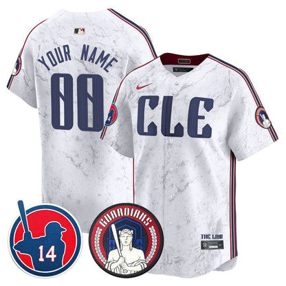 Cleveland Guardians Larry Doby Patch City Connect Vapor Premier Limited Custom Jersey - All Stitched