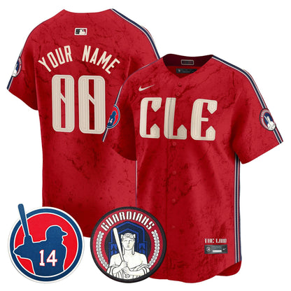 Cleveland Guardians Larry Doby Patch City Connect Vapor Premier Limited Custom Jersey - All Stitched