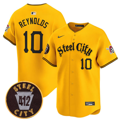 Pittsburgh Pirates 412 Patch Vapor Premier Limited Jersey - All Stitched