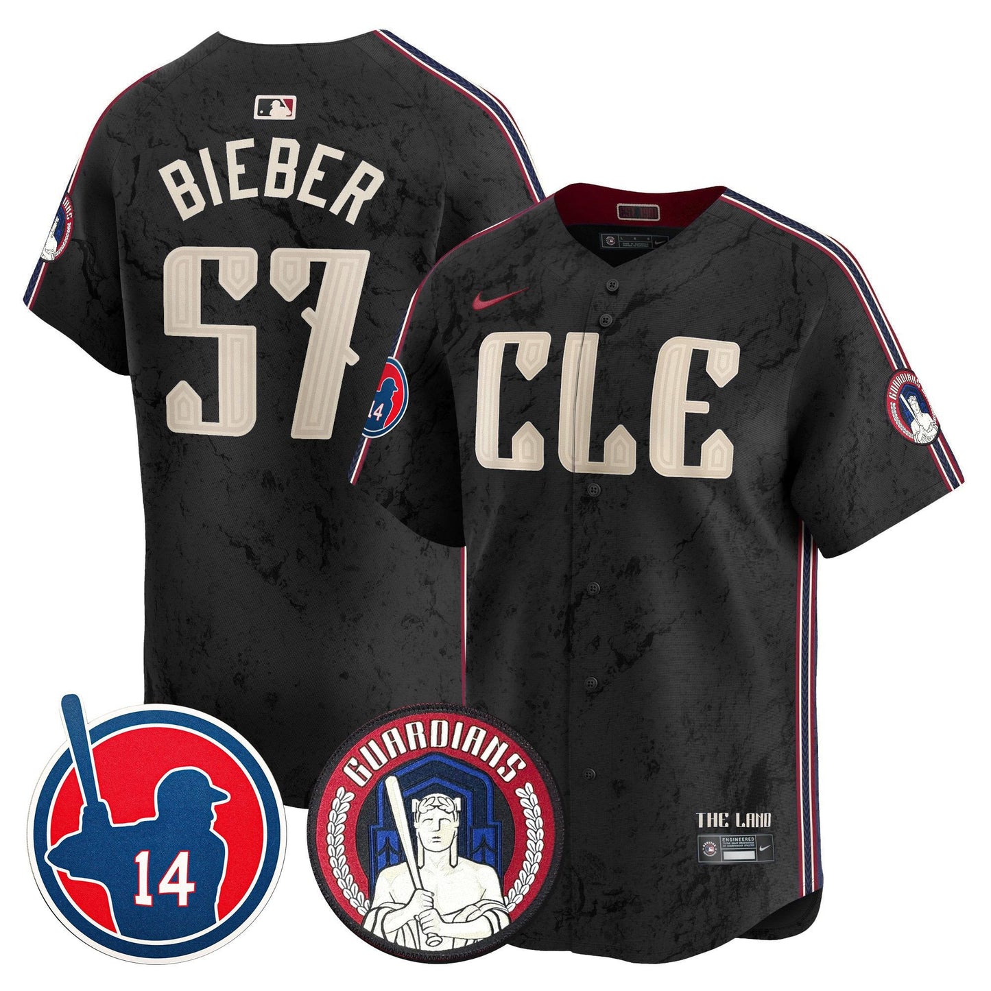 Cleveland Guardians Larry Doby Patch City Connect Vapor Premier Limited Jersey - All Stitched