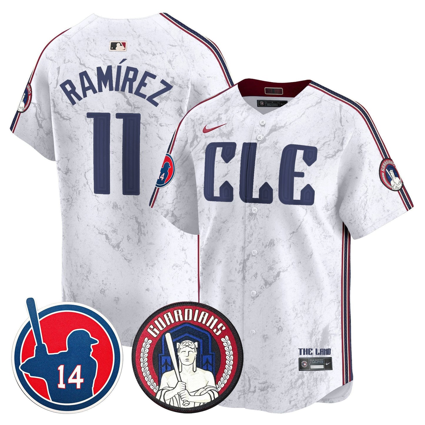 Cleveland Guardians Larry Doby Patch City Connect Vapor Premier Limited Jersey - All Stitched