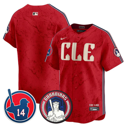 Cleveland Guardians Larry Doby Patch City Connect Vapor Premier Limited Jersey - All Stitched