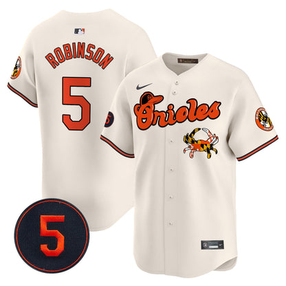 Baltimore Orioles Robinson Patch Vapor Premier Limited Jersey V6 - All Stitched