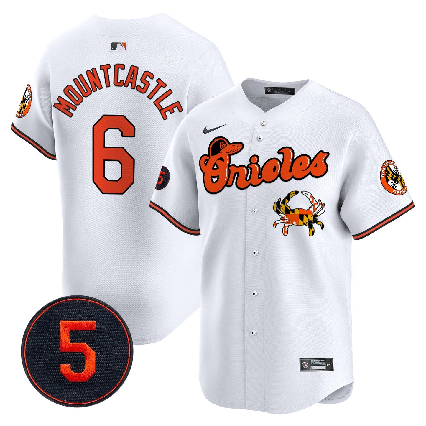 Baltimore Orioles Robinson Patch Vapor Premier Limited Jersey V6 - All Stitched