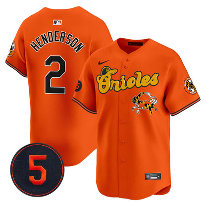 Baltimore Orioles Robinson Patch Vapor Premier Limited Jersey V6 - All Stitched