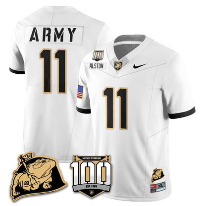 Army Black Knights 100th Anniversary Patch Vapor Jersey - All Stitched
