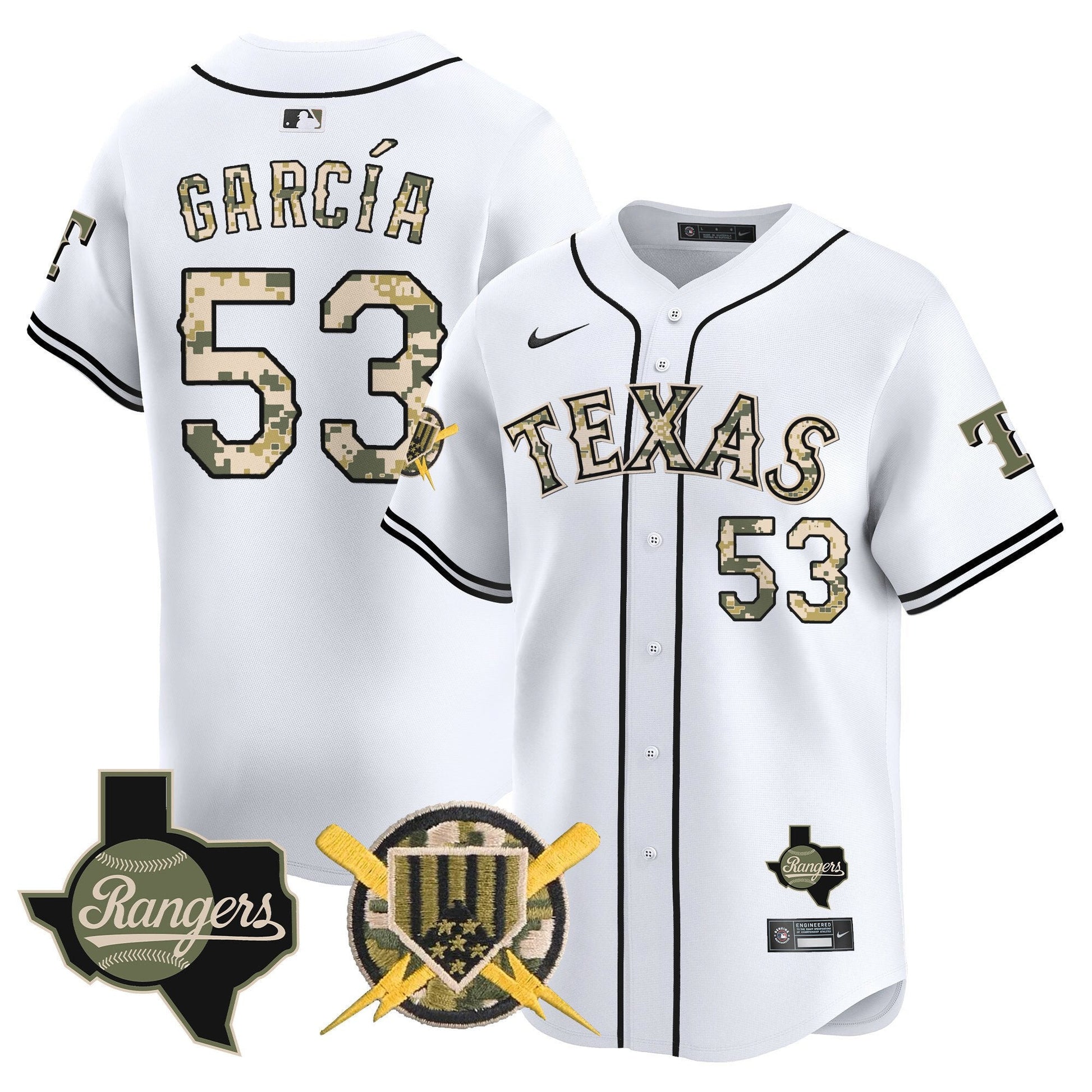 Men's Texas Rangers Armed Forces Day Vapor Premier Limited Jersey - All Stitched